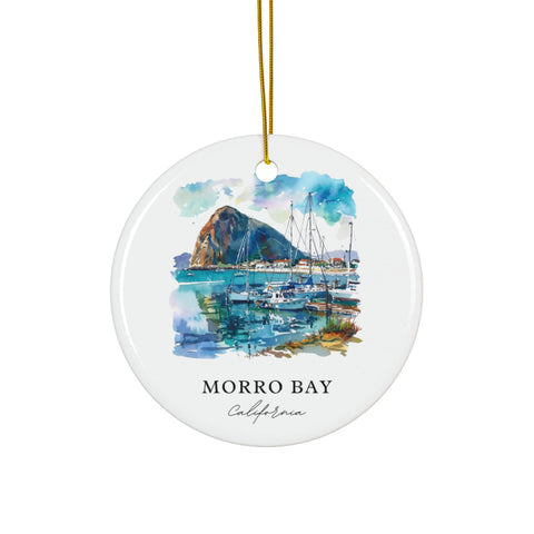 Morro Bay CA Ornament: Unique Morro Bay Souvenir, Morro Bay Decor, and Authentic Morro Bay California Gift