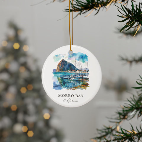 Morro Bay CA Ornament: Unique Morro Bay Souvenir, Morro Bay Decor, and Authentic Morro Bay California Gift