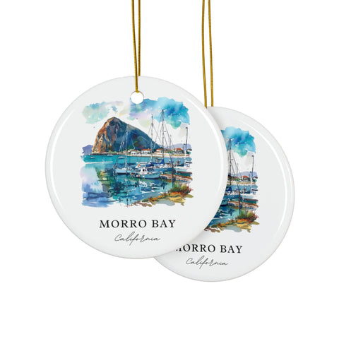 Morro Bay CA Ornament: Unique Morro Bay Souvenir, Morro Bay Decor, and Authentic Morro Bay California Gift