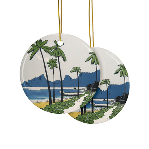 Bora Bora Ornament: Unique Bora Bora Souvenir, French Polynesia Decor, and Authentic French Polynesian Gift