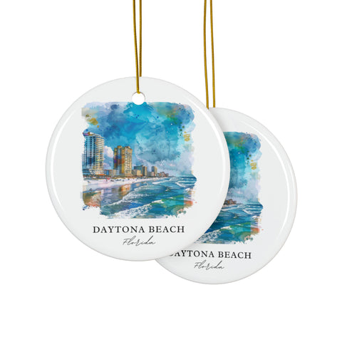 Daytona Beach FL Ornament: Unique Daytona Beach Souvenir, Daytona Beach Decor, and Authentic Daytona Beach Gift