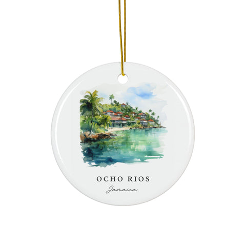 Ocho Rios Jamaica Ornament: Unique Ocho Rios Souvenir, Ocho Rios Decor, and Authentic Jamaican Gift