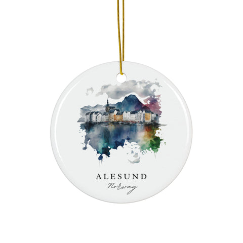 Alesund Norway Ornament: Unique Alesund Souvenir, Alesund Decor, and Authentic Alesund Norway Gift