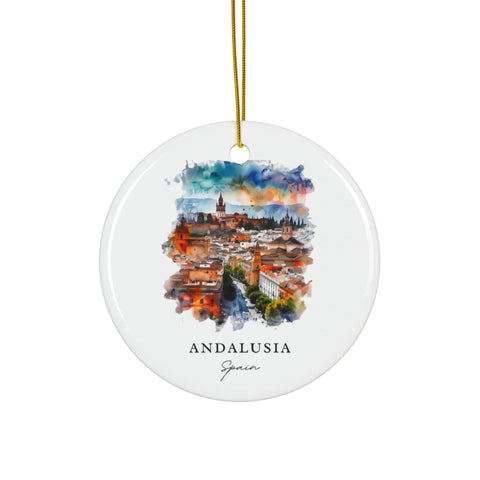 Andalusia Spain Ornament: Unique Andalusia Souvenir, Andalusia Decor, and Authentic Andalusia Spain Gift