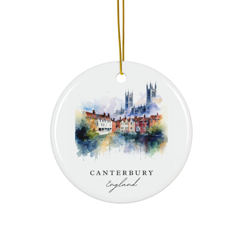 Canterbury England Ornament: Unique Canterbury Souvenir, Canterbury UK Decor, and Authentic Canterbury England Gift