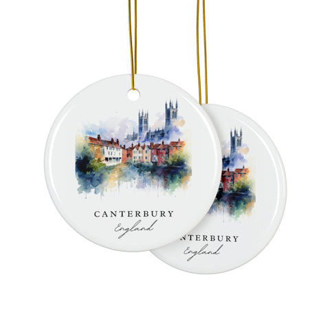 Canterbury England Ornament: Unique Canterbury Souvenir, Canterbury UK Decor, and Authentic Canterbury England Gift