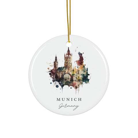 Munich Germany Ornament: Unique Munich Souvenir, Munich Decor, and Authentic Munich Germany Gift