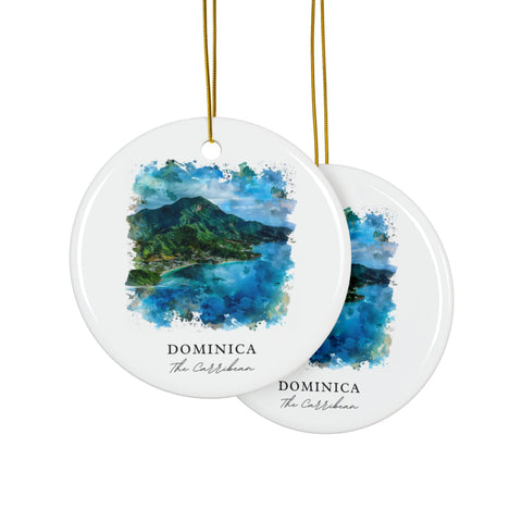 Dominica Island Caribbean Ornament: Unique Dominica Souvenir, Dominica Decor, and Authentic Dominica Caribbean Gift