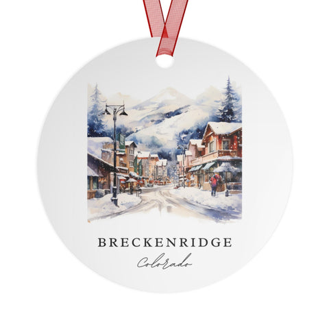 Breckenridge CO Ornament: Unique Breckenridge Souvenir, Breckenridge Xmas Decor, and Authentic Breckenridge Gift (1pc, 3pcs, 5pcs, 10pcs