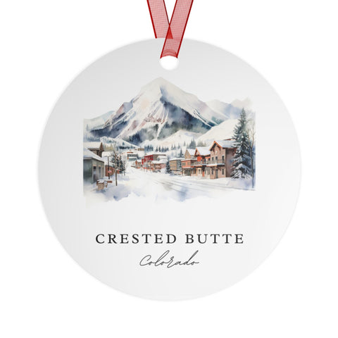 Crested Butte Ornament: Unique Crested Butte Souvenir, Crested Butte Xmas Decor, and Authentic Crested Butte Gift (1pc, 3pcs, 5pcs, 10pcs)