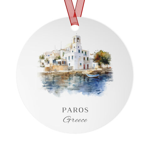 Paros Greece Ornament: Unique Paros Souvenir, Paros Greece Decor, and Authentic Greece Xmas Gift (1pc, 3pcs, 5pcs, 10pcs)