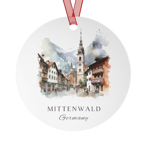 Mittenwald Germany Ornament: Unique Mittenwald Souvenir, Mittenwald Xmas Decor, and Authentic Mittenwald Gift (1pc, 3pcs, 5pcs, 10pcs)