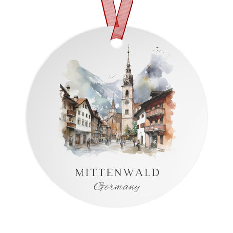 Mittenwald Germany Ornament: Unique Mittenwald Souvenir, Mittenwald Xmas Decor, and Authentic Mittenwald Gift (1pc, 3pcs, 5pcs, 10pcs)