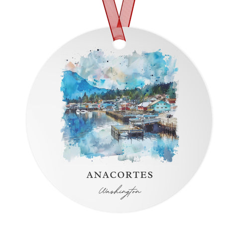 Anacortes WA Ornament: Unique Anacortes Souvenir, Anacortes Xmas Decor, and Authentic Anacortes WA Gift (1pc, 3pcs, 5pcs, 10pcs)