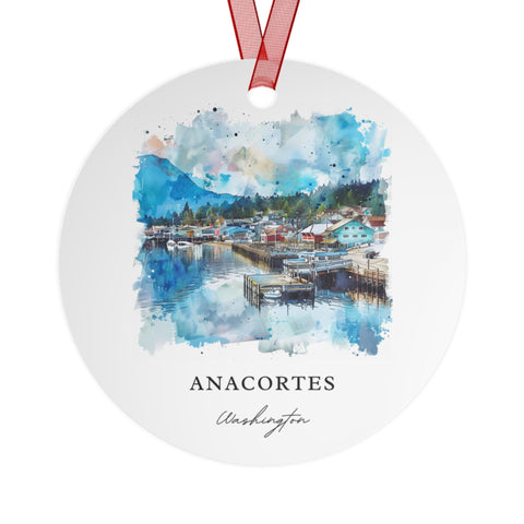 Anacortes WA Ornament: Unique Anacortes Souvenir, Anacortes Xmas Decor, and Authentic Anacortes WA Gift (1pc, 3pcs, 5pcs, 10pcs)