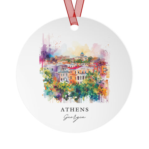 Athens Georgia Ornament: Unique Athens GA Souvenir, UGA Xmas Decor, and Authentic Univ Georgia Gift (1pc, 3pcs, 5pcs, 10pcs)