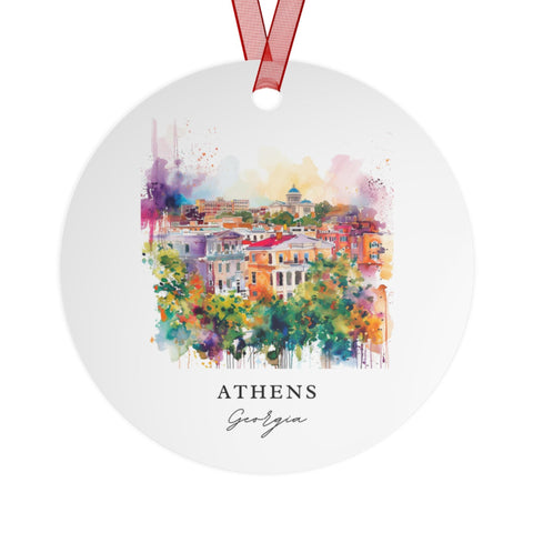 Athens Georgia Ornament: Unique Athens GA Souvenir, UGA Xmas Decor, and Authentic Univ Georgia Gift (1pc, 3pcs, 5pcs, 10pcs)