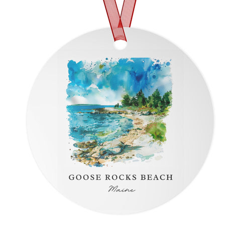 Goose Rocks Beach Ornament: Unique Goose Rocks Souvenir, Goose Rocks Xmas Decor, and Authentic Goose Rocks ME Gift (1pc, 3pcs, 5pcs, 10pcs)