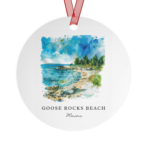 Goose Rocks Beach Ornament: Unique Goose Rocks Souvenir, Goose Rocks Xmas Decor, and Authentic Goose Rocks ME Gift (1pc, 3pcs, 5pcs, 10pcs)