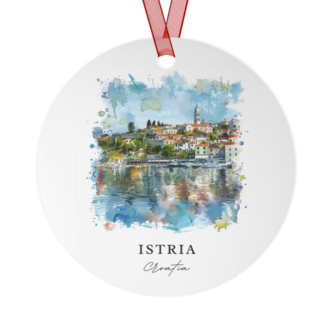 Istria Croatia Ornament: Unique Istria Souvenir, Istria Xmas Decor, and Authentic Croatia Xmas Gift (1pc, 3pcs, 5pcs, 10pcs)