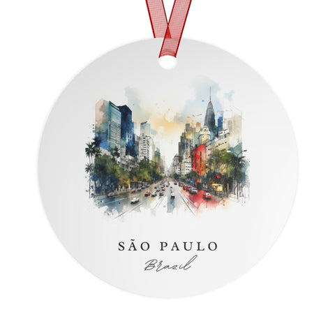 Sao Paulo Ornament: Unique Sao Paulo Souvenir, Sao Paulo Xmas Decor, and Authentic Sao Paulo Brazil Gift (1pc, 3pcs, 5pcs, 10pcs