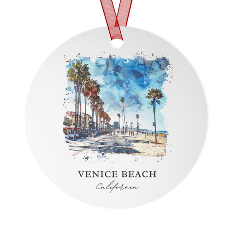 Venice Beach CA Ornament: Unique Venice Beach Souvenir, Venice Beach Xmas Decor, and Authentic Venice Beach CA Gift (1pc, 3pcs, 5pcs, 10pcs)