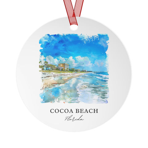 Cocoa Beach Ornament: Unique Cocoa Beach Souvenir, Cocoa Beach Xmas Decor, and Authentic Cocoa Beach FL Gift (1pc, 3pcs, 5pcs, 10pcs)