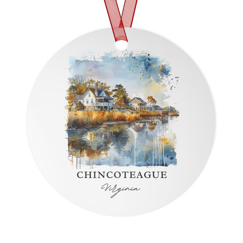 Chincoteague VA Ornament: Unique Chincoteague Souvenir, Chincoteague Xmas Decor, and Authentic Chincoteague VA Gift (1pc, 3pcs, 5pcs, 10pcs)