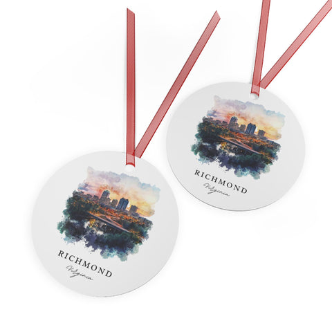 Richmond VA Ornament: Unique Richmond Souvenir, Richmond Xmas Decor, and Authentic Richmond Virginia Gift (1pc, 3pcs, 5pcs, 10pcs)