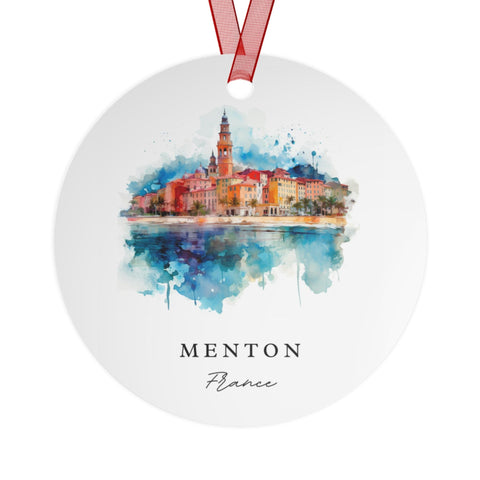 Menton France Ornament: Unique Menton Souvenir, Menton FR Xmas Decor, and Authentic Menton France Gift (1pc, 3pcs, 5pcs, 10pcs)