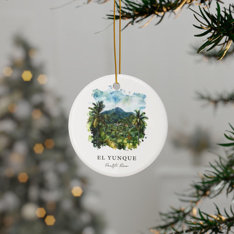 El Yunque PR Ornament: Unique El Yunque Souvenir, El Yunque Decor, and Authentic El Yunque Puerto Rico Gift