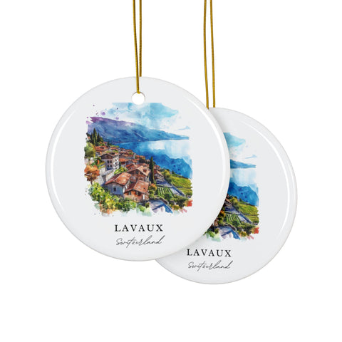 Lavaux Switzerland Ornament: Unique Lavaux Souvenir, Lavaux Decor, and Authentic Lavaux Switzerland Gift