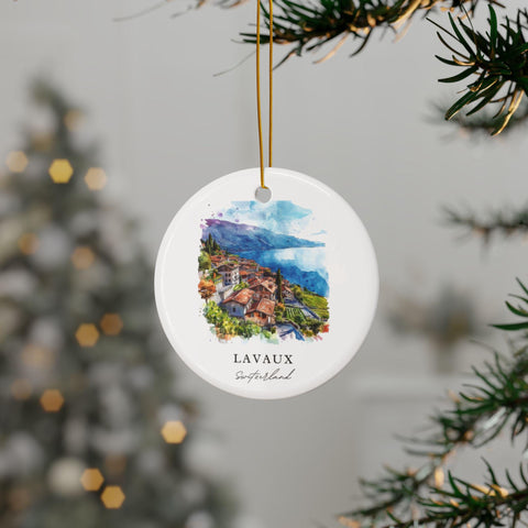 Lavaux Switzerland Ornament: Unique Lavaux Souvenir, Lavaux Decor, and Authentic Lavaux Switzerland Gift