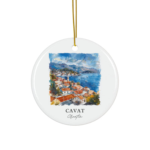 Cavat Croatia Ornament: Unique Cavat Souvenir, Cavat Croatia Decor, and Authentic Croatian Xmas Gift