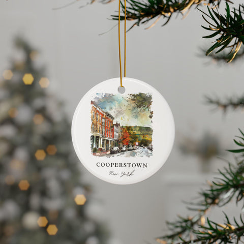 Coopertown NY Ornament: Unique Coopertown Souvenir, Coopertown NY Decor, and Authentic Coopertown Gift