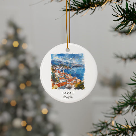 Cavat Croatia Ornament: Unique Cavat Souvenir, Cavat Croatia Decor, and Authentic Croatian Xmas Gift