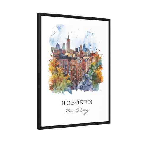 Hoboken Wall Art, Hoboken NJ Netherlands Print, Hoboken Watercolor Art, Hoboken Gift, Travel Print, Travel Poster, Housewarming Gift