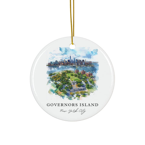 Governors Island Ornament: Unique Gov Island Souvenir, NYC Decor, and Authentic Governors Island NY Gift (1pc, 3pcs, 5pcs, 10pcs)