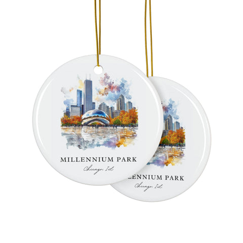 Millennium Park Ornament: Millennium Park Souvenir, Chicago Park Decor, and Authentic Chicago Christmas Gift