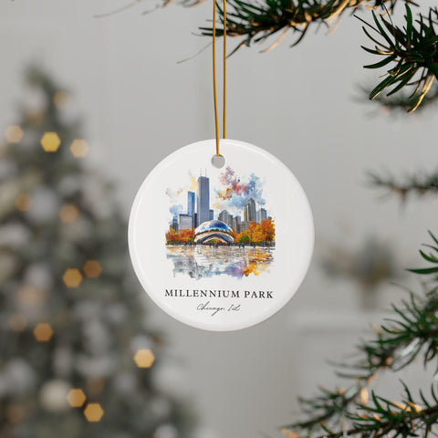 Millennium Park Ornament: Millennium Park Souvenir, Chicago Park Decor, and Authentic Chicago Christmas Gift