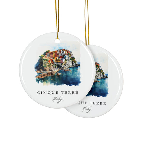 Cinque Terre Ornament: Unique Cinque Terre Souvenir, Cinque Terre Italy Decor, and Authentic Cinque Terre Xmas Gift