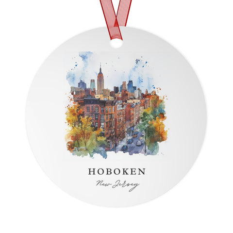 Hoboken NJ Ornament: Unique Hoboken Souvenir, Hoboken Xmas Decor, and Authentic Hoboken New Jersey Gift (1pc, 3pcs, 5pcs, 10pcs)