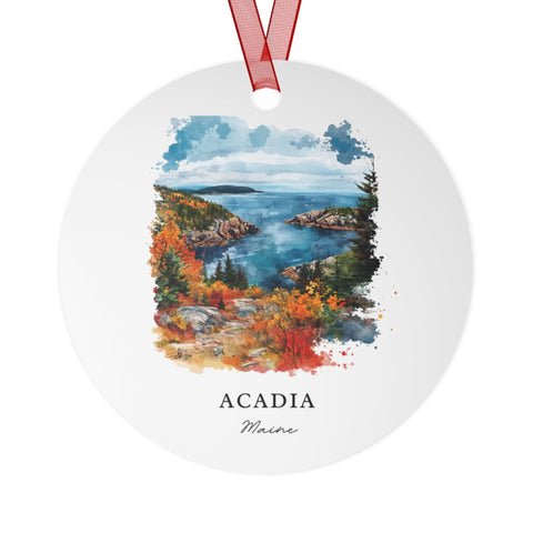 Acadia Maine Ornament: Unique Acadia Souvenir, Acadia National Park Xmas Decor, and Authentic Acadia ME Gift (1pc, 3pcs, 5pcs, 10pcs)