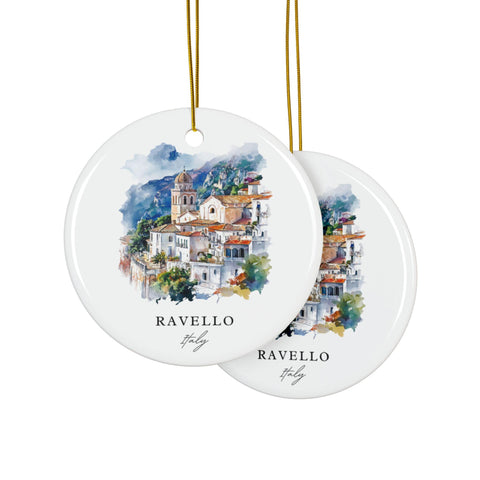 Ravello Italy Ornament: Unique Ravello Souvenir, Ravello Amalfi Coast Decor, and Authentic Ravello Christmas Gift