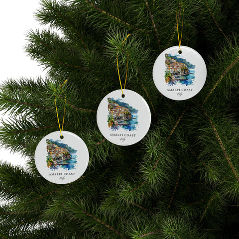 Amalfi Coast Ornament: Unique Amalfi Coast Souvenir, Amalfi Coast Italy Decor, and Authentic Amalfi Coast Xmas Gift