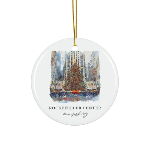 Rockefeller Xmas Ornament: Unique Rockefeller NYC Souvenir, Rockefeller Decor, and Rockefeller Center Gift (1pc, 3pcs, 5pcs, 10pcs