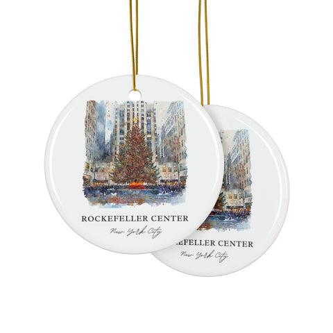 Rockefeller Xmas Ornament: Unique Rockefeller NYC Souvenir, Rockefeller Decor, and Rockefeller Center Gift (1pc, 3pcs, 5pcs, 10pcs