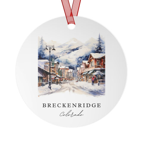 Breckenridge CO Ornament: Unique Breckenridge Souvenir, Breckenridge Xmas Decor, and Authentic Breckenridge Gift (1pc, 3pcs, 5pcs, 10pcs