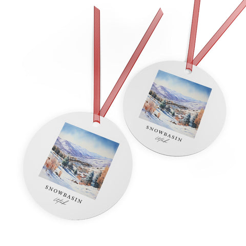 Snowbasin UT Ornament: Unique Snowbasin Souvenir, Snowbasin Xmas Decor, and Authentic Snowbasin Utah Gift (1pc, 3pcs, 5pcs, 10pcs)