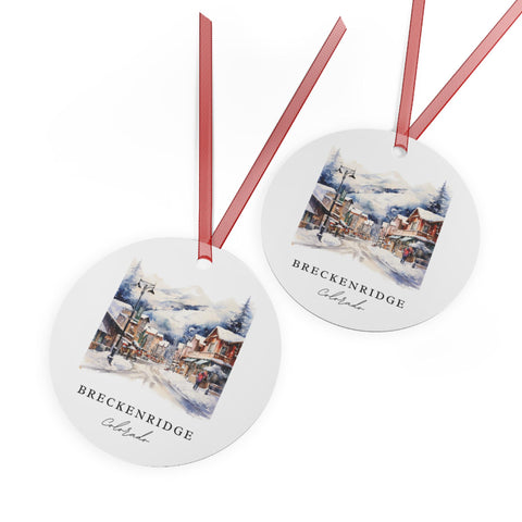 Breckenridge CO Ornament: Unique Breckenridge Souvenir, Breckenridge Xmas Decor, and Authentic Breckenridge Gift (1pc, 3pcs, 5pcs, 10pcs